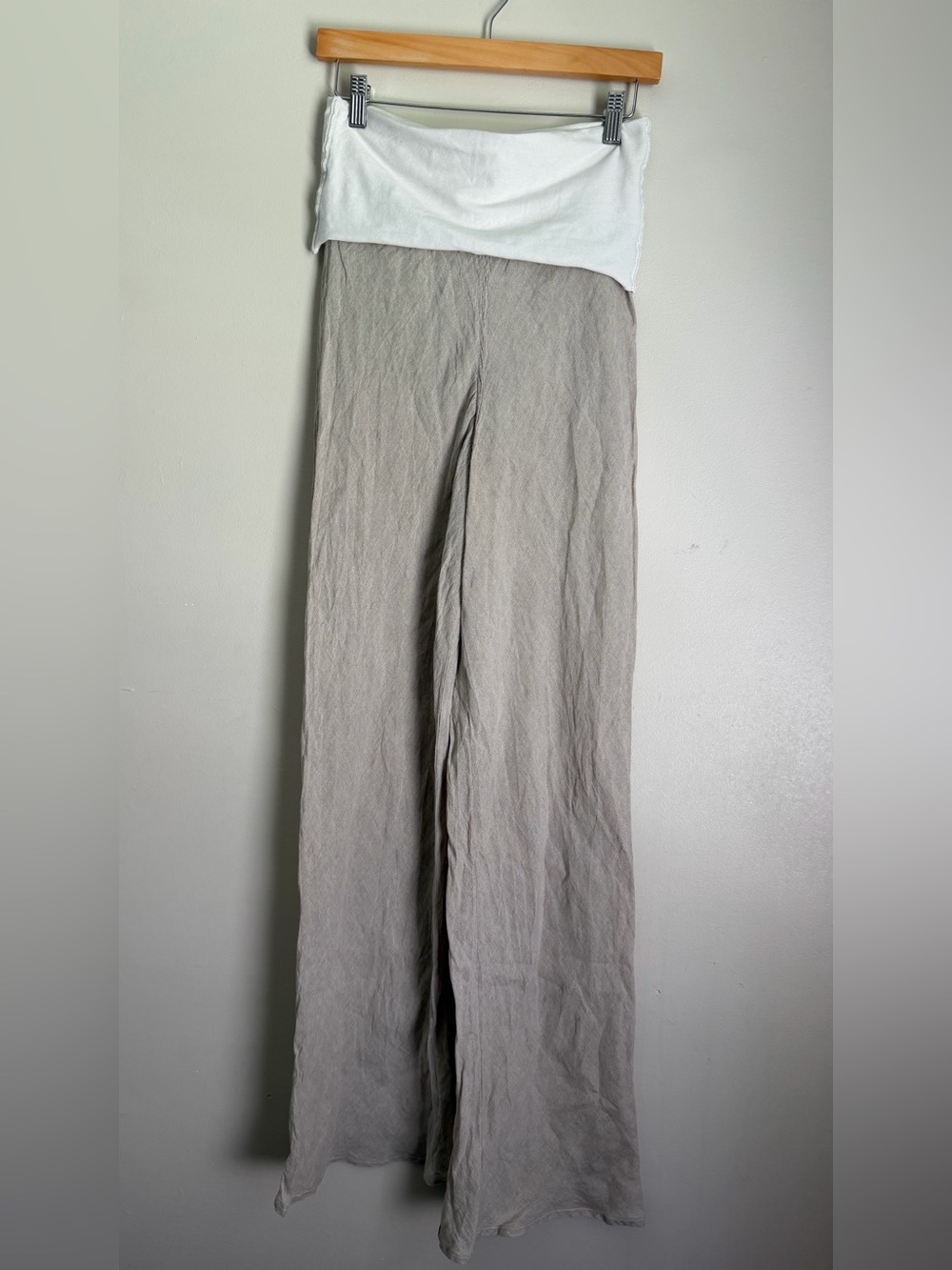 La Bottega di Brunella 100% Linen Wide Leg Pants | Made in Italy | Medium